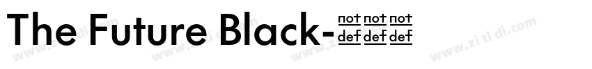 The Future Black字体转换